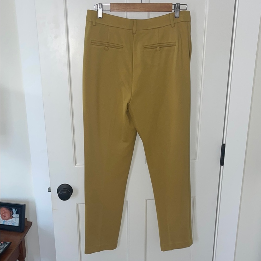 Jules & Leopold Mustard Ankle Pants - Picture 7 of 8
